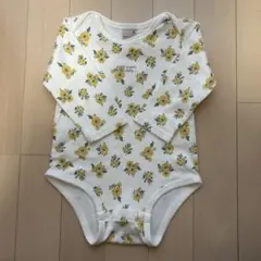 花柄ロンパース 80cm 綿100%
