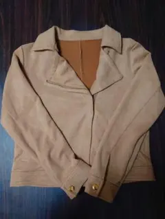 MISCH ベージュ ライダースジャケット M