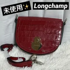 未使用✨Longchampロンシャン　CAVALCADE キャヴァルケイド　赤