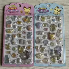 韓国限定　ポケピース 立体シール　ポケモン　キャンディーボンボン　2枚セット