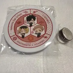 くら寿司 ハイキューコラボ オリジナル寿司皿　黒尾・孤爪・夜久　マステ付き