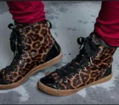 Michael Kors レオパード カーフヘア ブーツ25cm 希少モデル