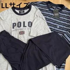 早い者勝ち・特価・新品タグ付き・POLO 2トップスパジャマ　半袖長袖長ズボン