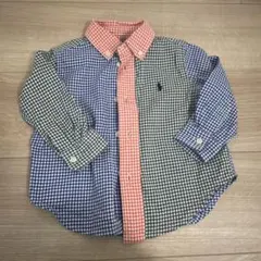 最終値下げ　Ralph Lauren チェック柄シャツ 12M