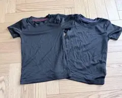 120 黒色半袖肌着2枚セット