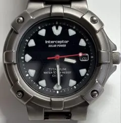 【訳あり稼動品】 CITIZEN インターセプター エコドライブ