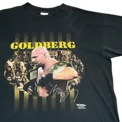 90s WCW GOLDBERG プロレス Tシャツ 黒 XL TULTEX - メルカリ