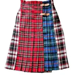 タータンチェック ロングスカート