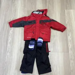 SC 子供用スノーウェア サイズ100 レッド/ブラック