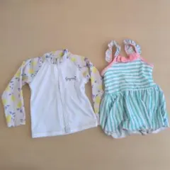 ラッシュガードと水着セット 90cm