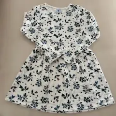 花柄長袖ワンピース 6ans 116cm プチバトー