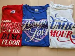 zumba正規品3枚Tシャツ