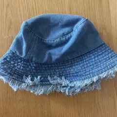 デニムフリンジバケットハット