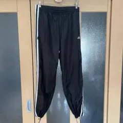adidas ブラック ジャージ　スリーストライプ　ジップ　90’s