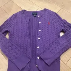 Polo Ralph Lauren 紫 カーディガン サイズ6