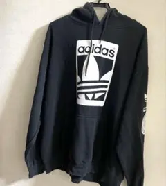 adidas ブラック パーカー XL