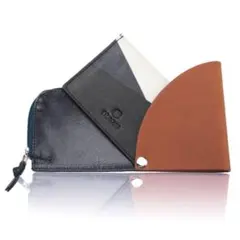 ❤️19ミニ財布　薄型　カードコインケース 本革 レザー L字ファスナー