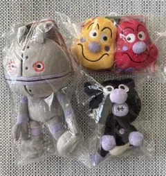 アンパンマン　プリちぃビーンズコレクション　ぬいぐるみ3点セット