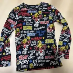 カラフル グラフィック 長袖カットソー