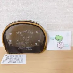 ディズニーストア チップとデール メッシュポーチ ヘアクリップ ハム レックス