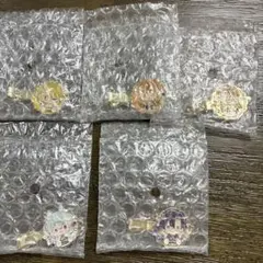 カラフルピーチ　メタルヘアクリップ　5個セット