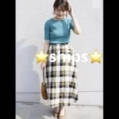 ⭐️ships⭐️チェック柄スカート　フレアースカートのサムネイル