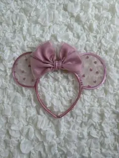 ディズニーカチューシャ ピンクハート