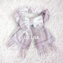 LIZ LISA リズリサ チェックリボンストール ピンク