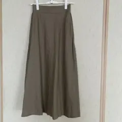 earth music&ecology フレアロングスカート 麻混