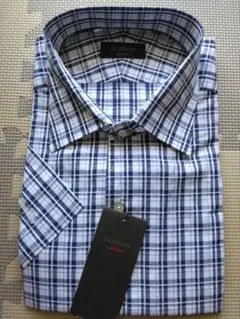 【新品☆未使用】D'URBAN チェック柄 半袖シャツ 3L