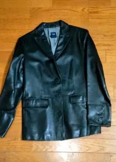 レディース ブラック レザーブレザー