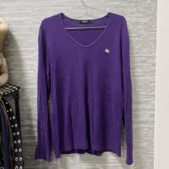 BURBERRY BLACK LABEL 紫 長袖カットソー サイズ3