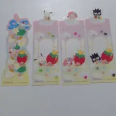 ブックマークコレクション サンリオキャラクターズ いちご新聞 4枚セット