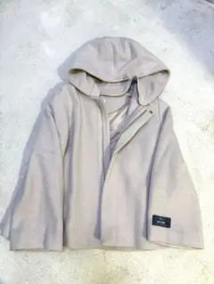 ベージュ フード付きジャケット サイズ38