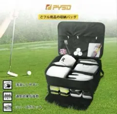 新品　ボストンバッグ ゴルフ用品収納 収納ポケット付き大容量 防水加工ブラック