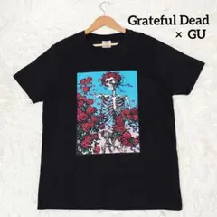 最終価格☆美品☆ GU × グレイトフルデッド【M】Tシャツ スカル バラ 黒