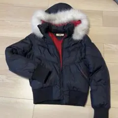 tommyjeans'85 ブラックダウンジャケ ット