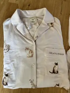 ジェラートピケ　CAT パジャマ　アイボリー すべてのカテゴリ【ジェラート ピケ】 2024 CAT コレクション