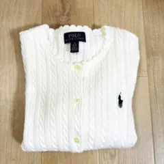 美品 Polo Ralph Laurenラルフローレンケーブル編みカーディガン