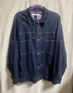 【ヤマダヤ】ダークブルー デニムジャケット オーバーサイズ