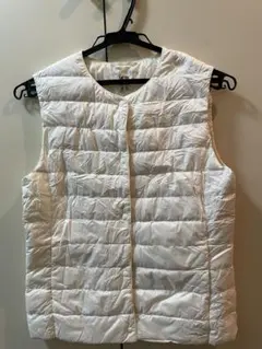 ウルトラライトダウン ホワイト ベスト ユニクロ Sサイズ キッズ