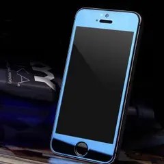 iphone5/5s/5c/SE ミラーガラス　ブルー