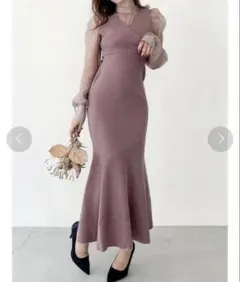 RESEXXY レイヤードマーメイドニットワンピース