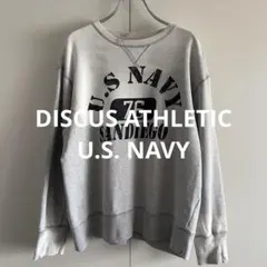 DISCUS ATHLETIC U.S. NAVY スウェットトレーナー L
