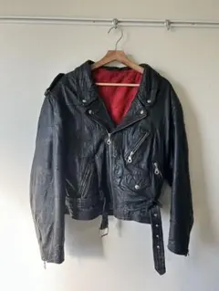 ビンテージレザー ダブルライダースジャケット