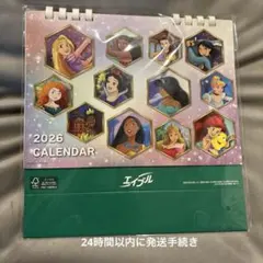 【新品未開封】エイブルディズニプリンセスーカレンダー　卓上カレンダー2026