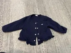 petit main ネイビー カーディガン 90