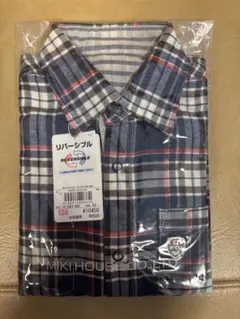 【新品未使用】ミキハウス シャツ　130 男の子　ダブルビー
