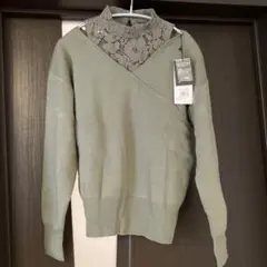 AZUL ニットセーター カーキ