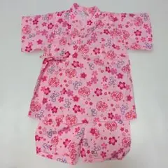 95★ちょうちょ＆お花柄！女の子用甚平★ベビー